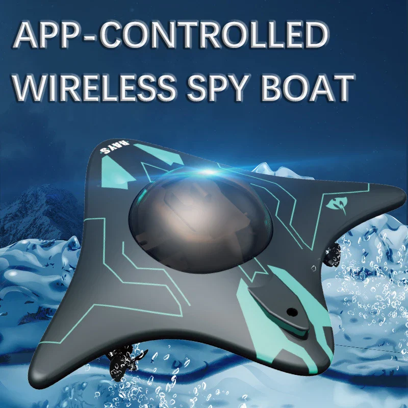 WiFi Mini RC Speedboat with Underwater Camera - Real-Time Transmission, 15m Range, Perfect for Kids' Christmas Gifts - Image 4