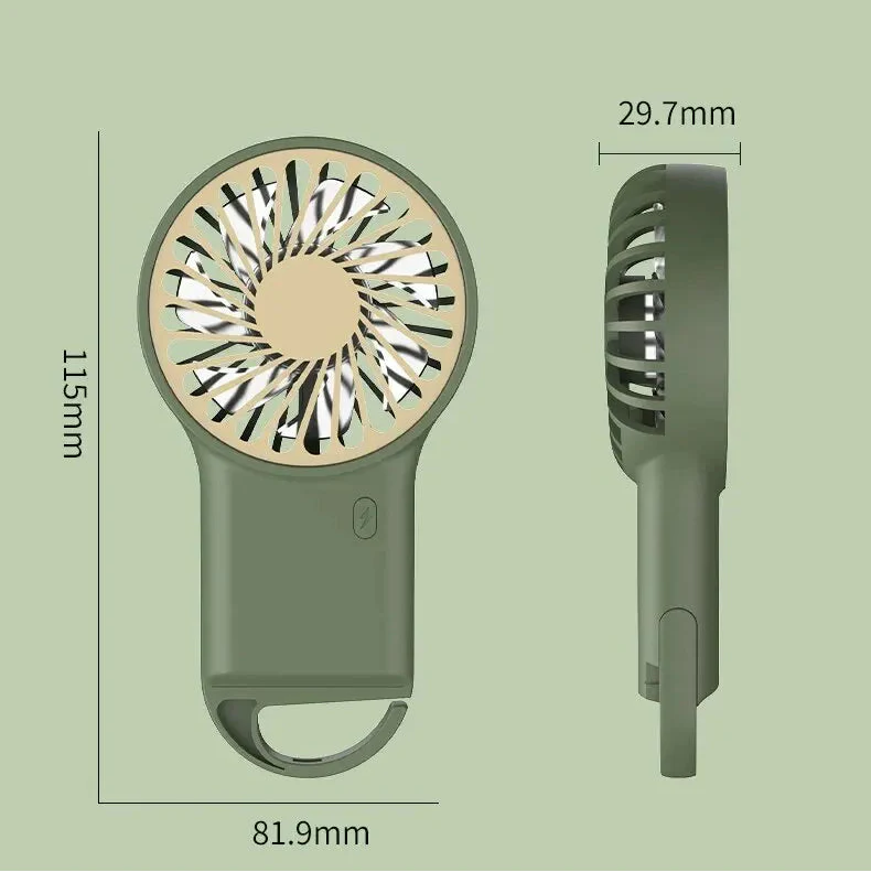 Mini Wind Portable USB Desktop Fan with Hook - Image 6