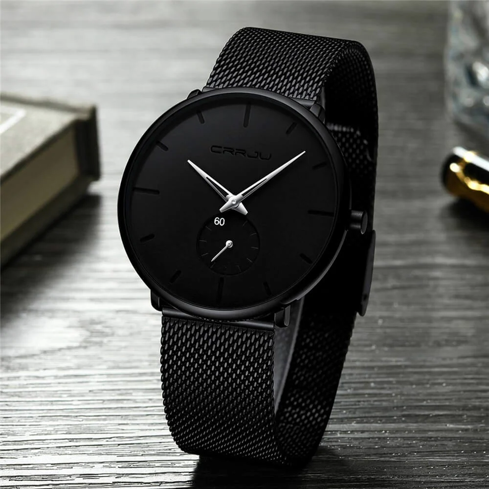 Minimalist men's wristwatch – sleek design, stainless steel, for every occasion - Image 10
