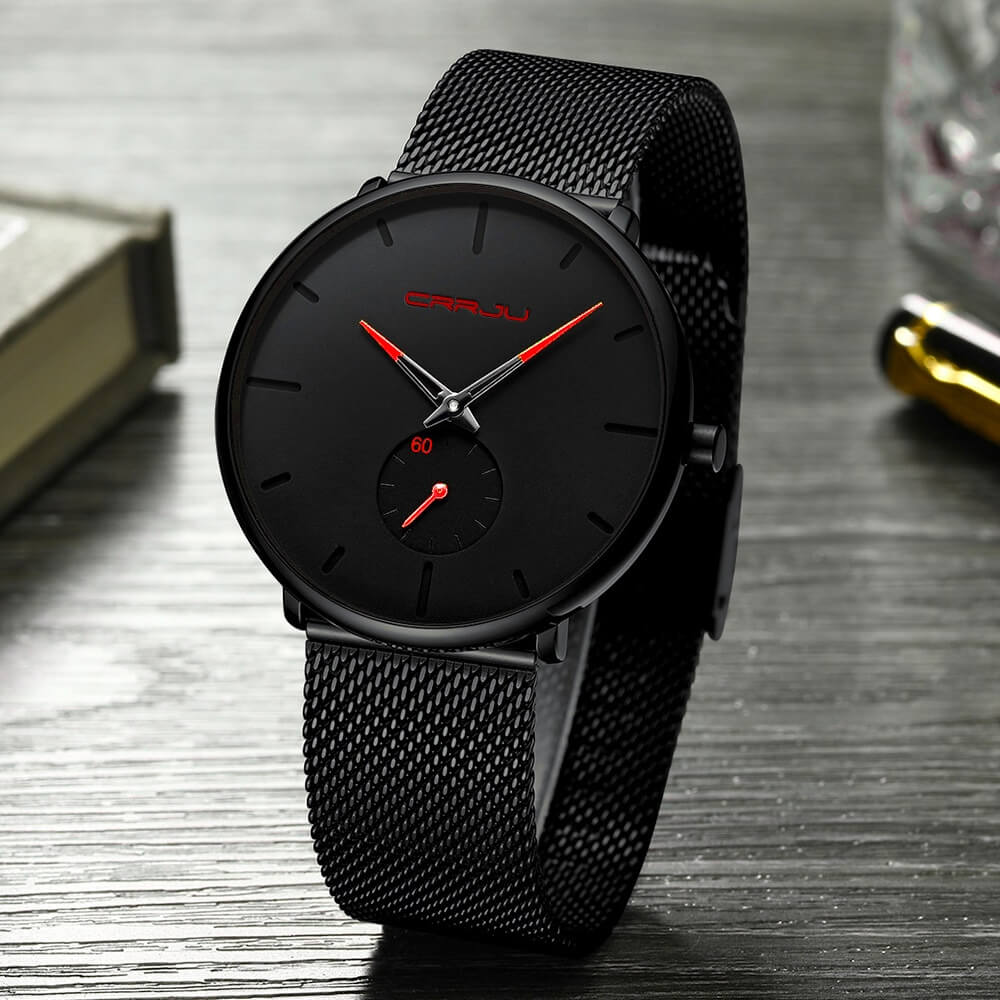 Minimalist men's wristwatch – sleek design, stainless steel, for every occasion - Image 12