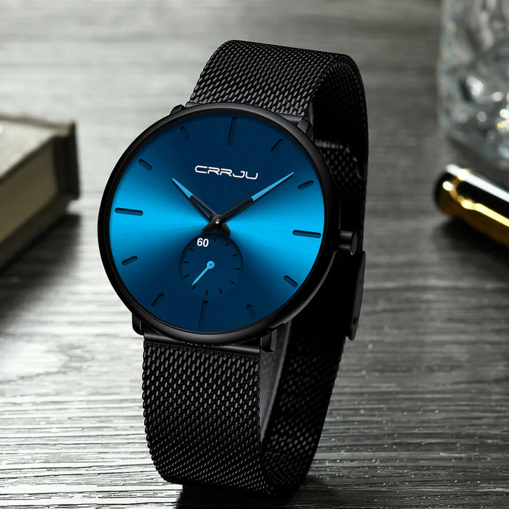 Minimalist men's wristwatch – sleek design, stainless steel, for every occasion - Image 13