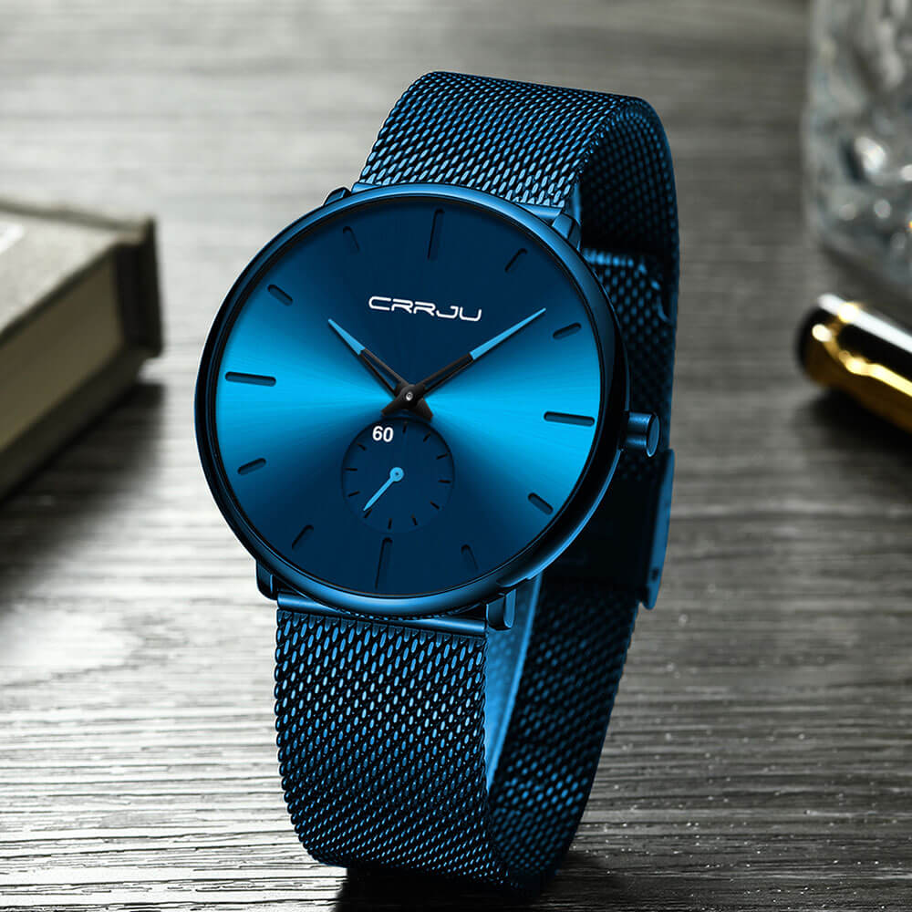 Minimalist men's wristwatch – sleek design, stainless steel, for every occasion - Image 15