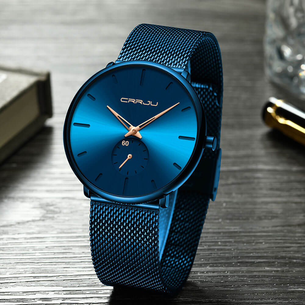 Minimalist men's wristwatch – sleek design, stainless steel, for every occasion - Image 16