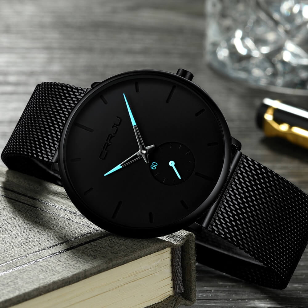 Minimalist men's wristwatch – sleek design, stainless steel, for every occasion - Image 5