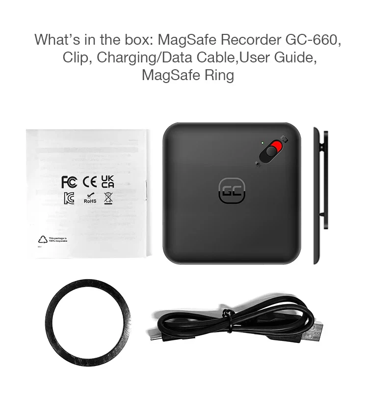 Mini Voice Recorder Clip On Magnetic Phone Dictaphone - Image 15