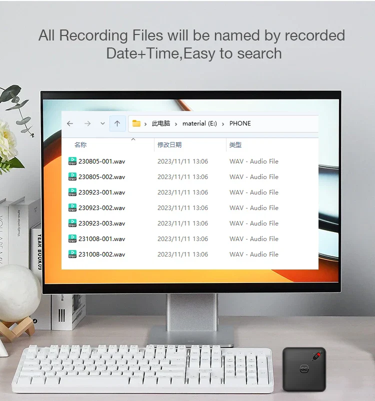Mini Voice Recorder Clip On Magnetic Phone Dictaphone - Image 9