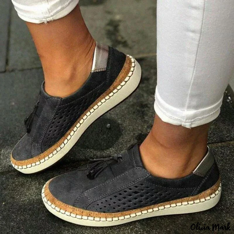 Moccasin Slippers for Women, Comfortable Low Heel Slip-On Shoes in Various Colors - Image 5