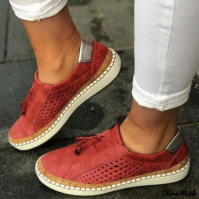 Moccasin Slippers for Women, Comfortable Low Heel Slip-On Shoes in Various Colors - Image 7