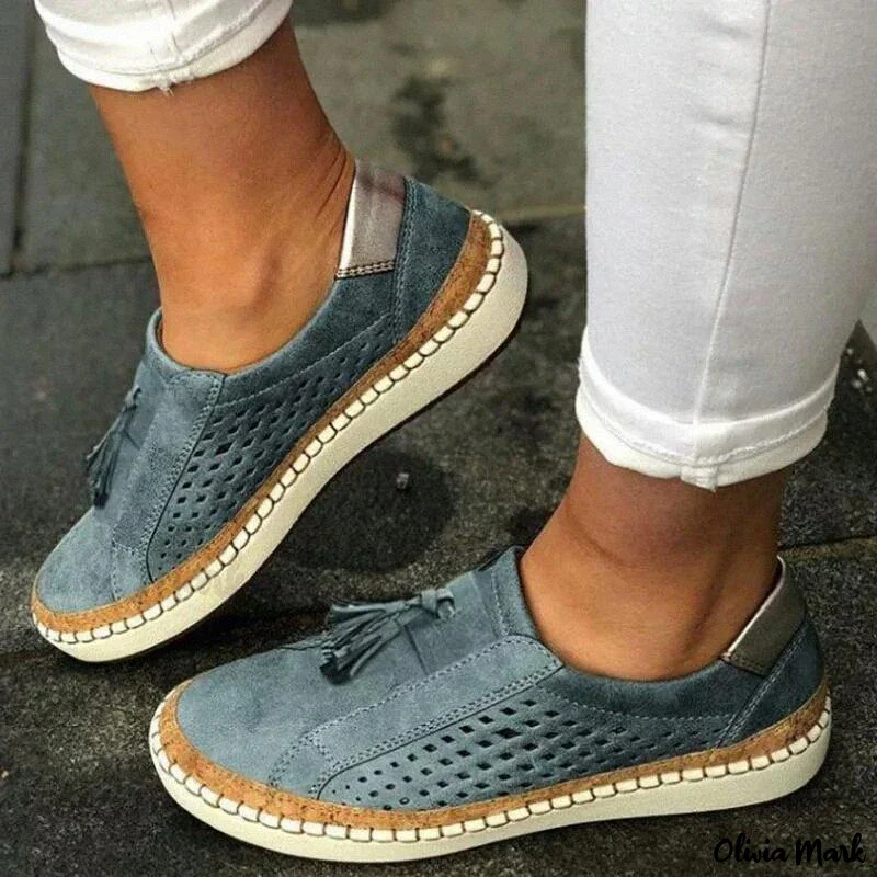 Moccasin Slippers for Women, Comfortable Low Heel Slip-On Shoes in Various Colors - Image 9