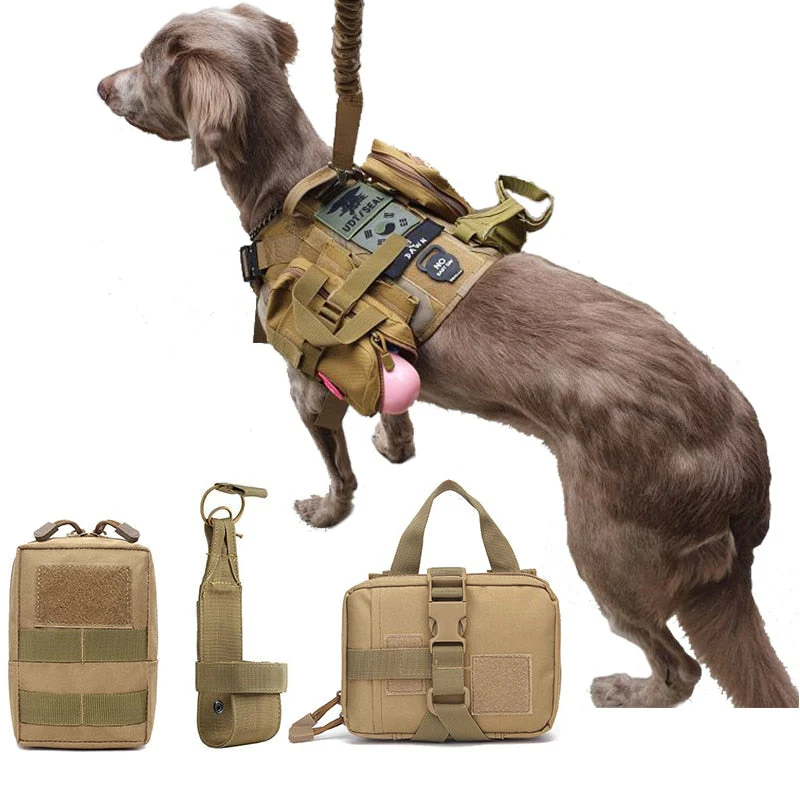 MOLLE Pouch Set For Harness Tactical Dog Gear Attachments Fall 2025 Outdoor Gift Idea - Image 10