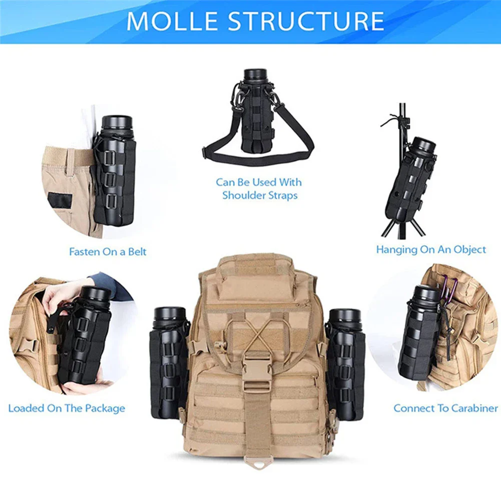 Molle Water Bottle Bag Multitool Pouch Carrier For Hiking And Camping Fall 2025 Outdoor Gear Gift - Image 4