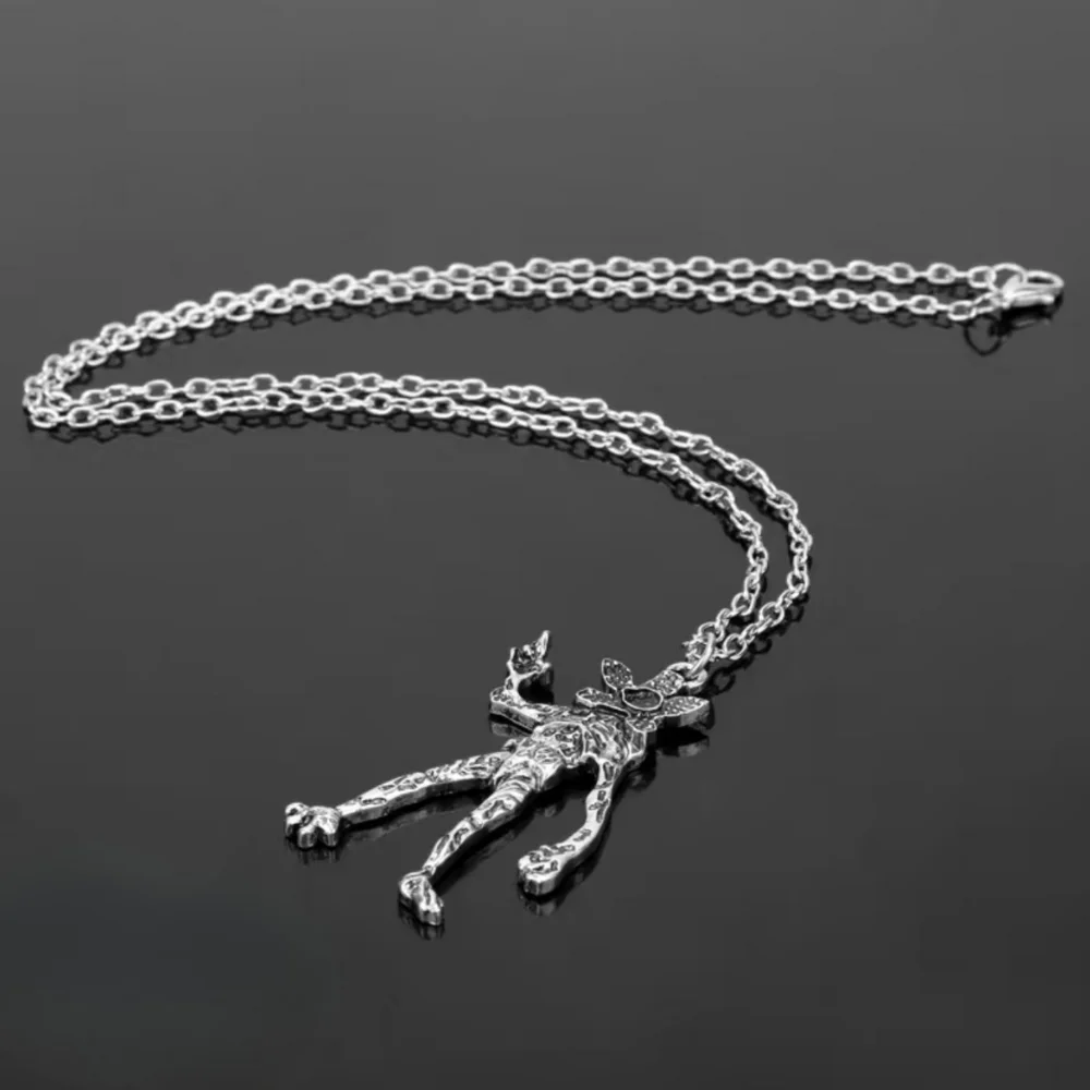Monster Pendant Necklace 925 Sterling Silver Upside-Down Monster Charm Adjustable Valentine Gift 2026 Gift Ready - Image 2