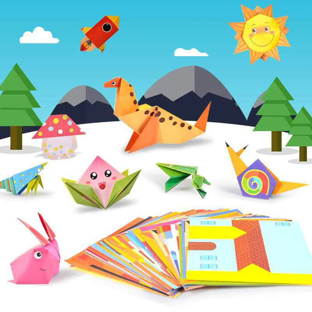 Montessori Origami Craft Kits for Kids - Educational Paper Art with Cartoon Animals, Fun DIY Activity for Boys & Girls - Image 3