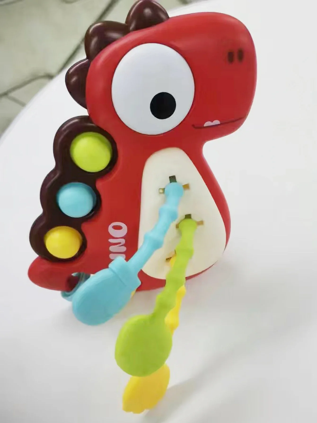 Montessori Dinosaur Pull Toy Newborn Sensory Toys Teether - Image 12