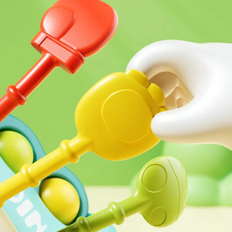 Montessori Dinosaur Pull Toy Newborn Sensory Toys Teether - Image 3
