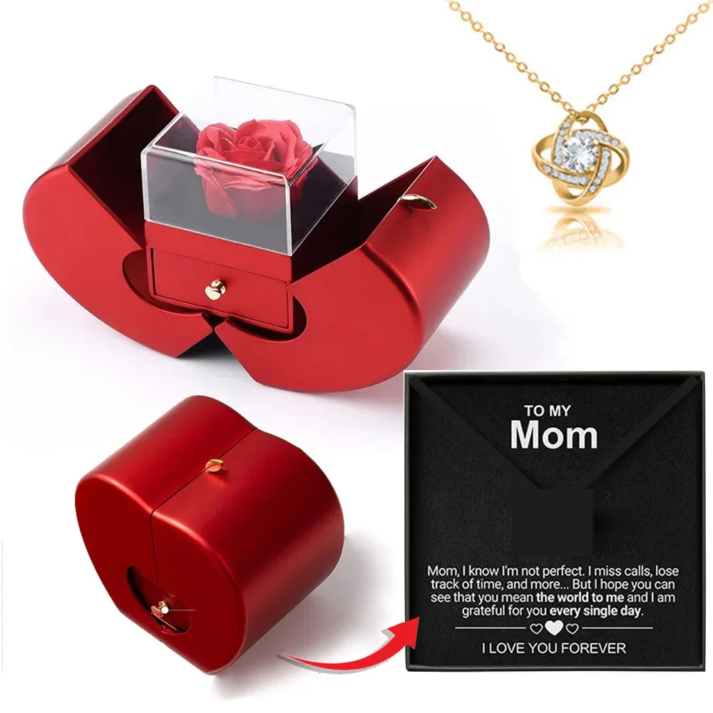 Mother's Day Gift Flower Jewelry Box 2025 Eternal Rose Flower - Image 8