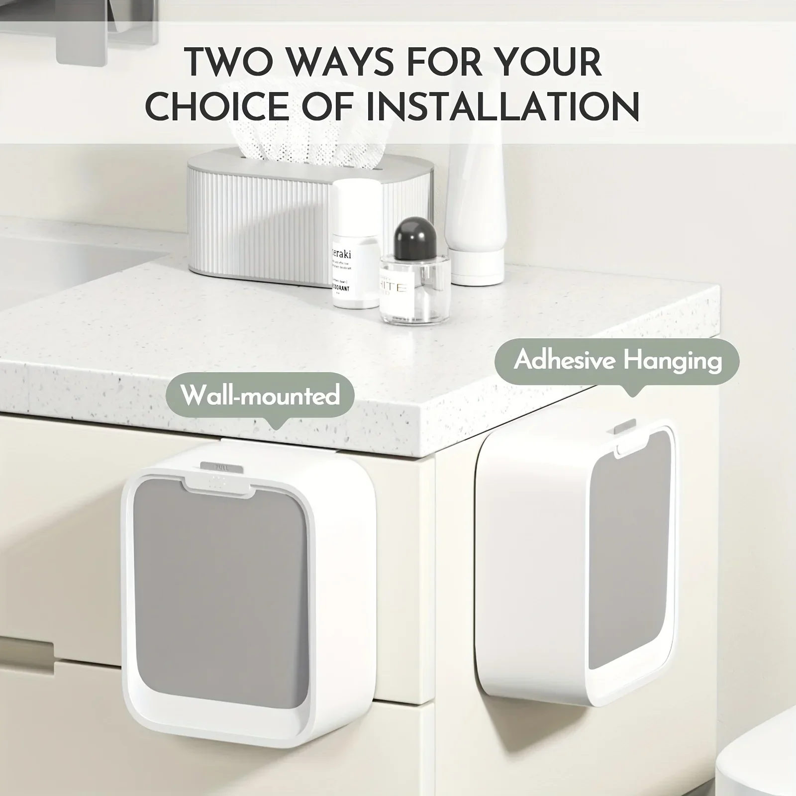 Motion Sensor Trash Can Hanging Bin For Cabinet Door - Image 12