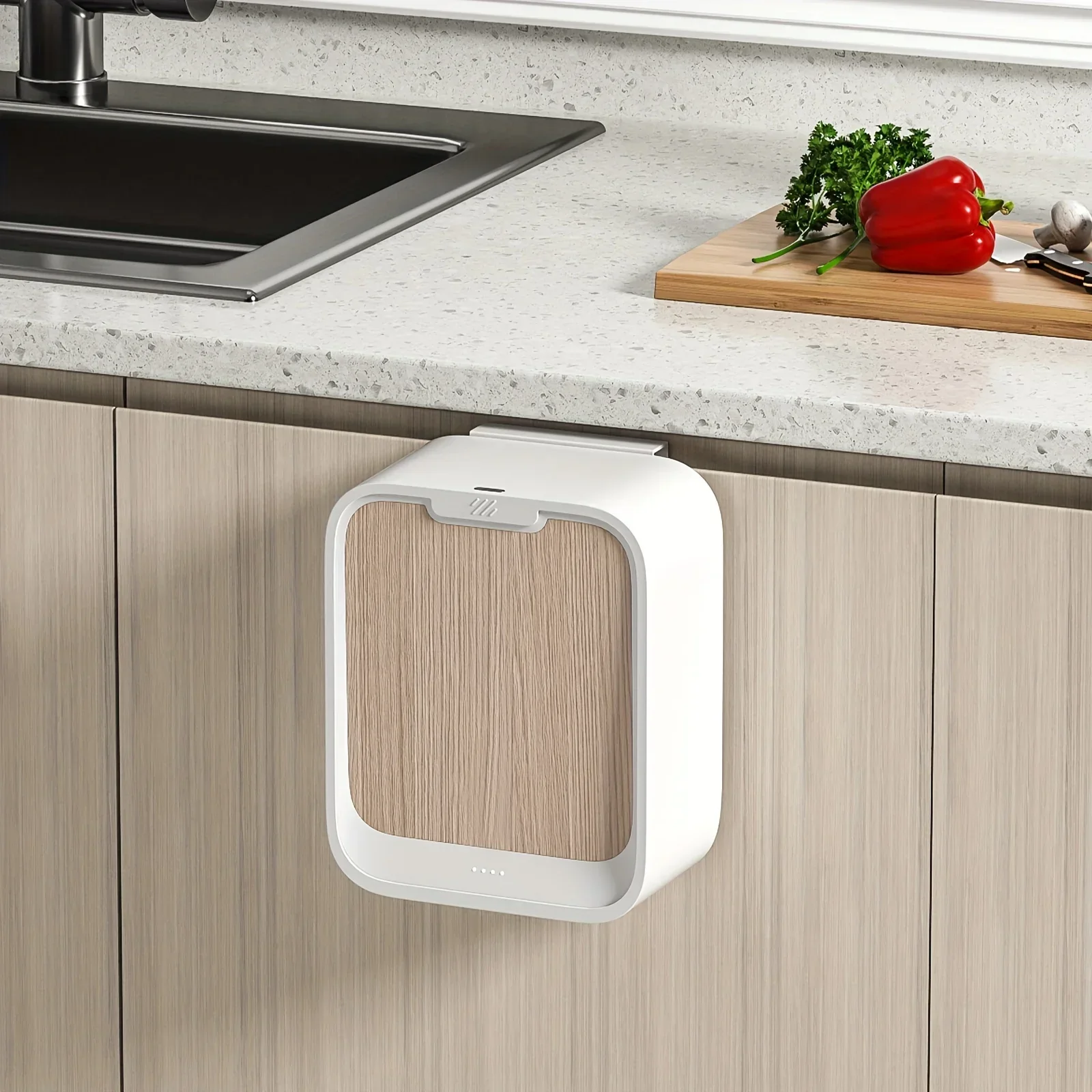 Motion Sensor Trash Can Hanging Bin For Cabinet Door - Image 17