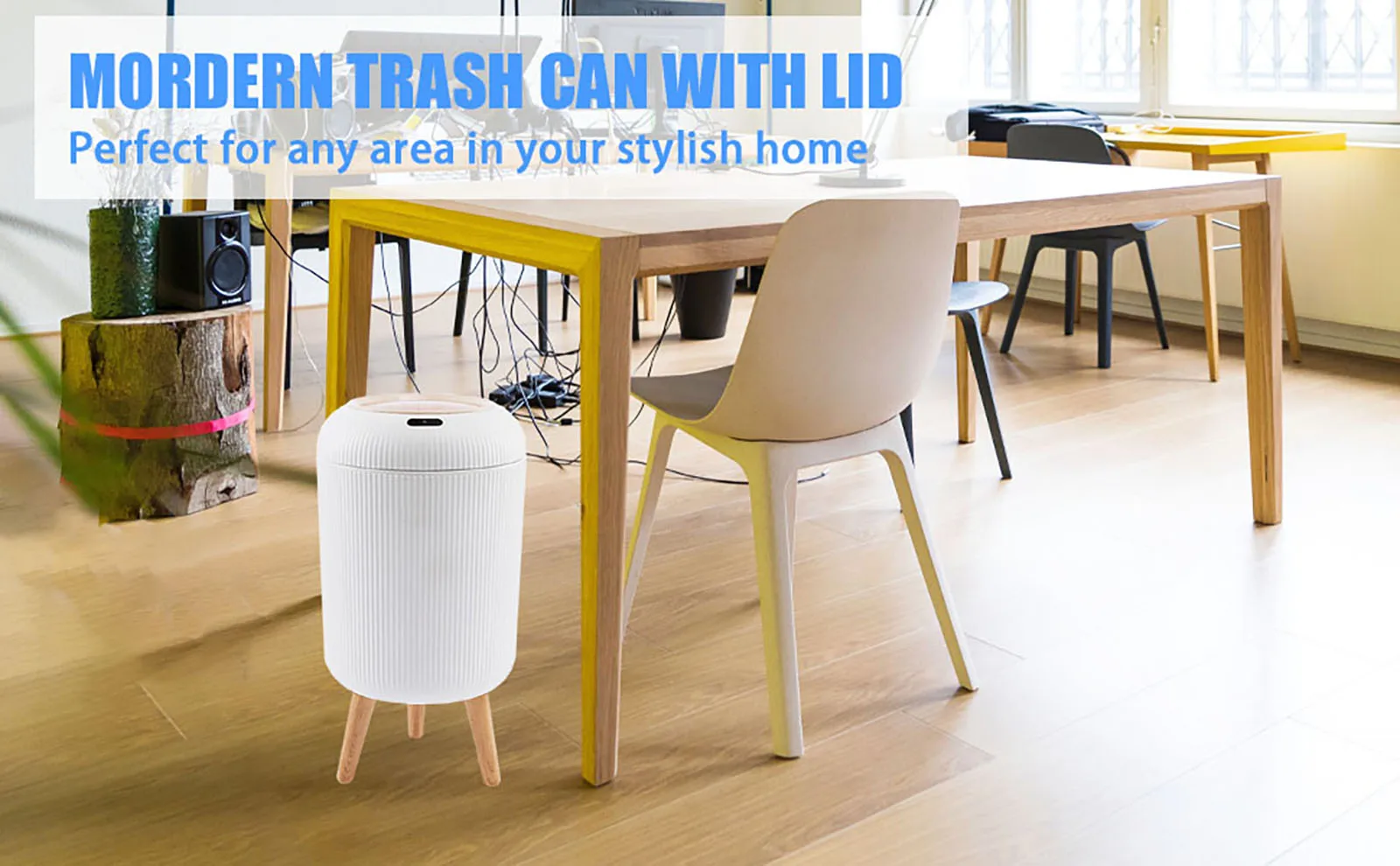 Motion Sensor Trash Can Small Plastic Smart Bin Hands Free - Image 18
