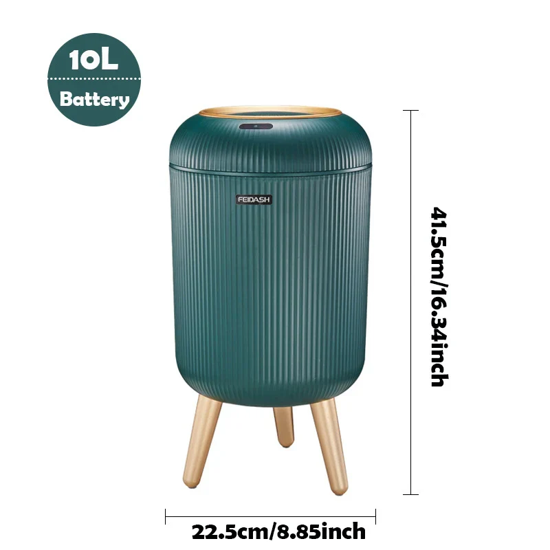 Motion Sensor Trash Can Small Plastic Smart Bin Hands Free - Image 21