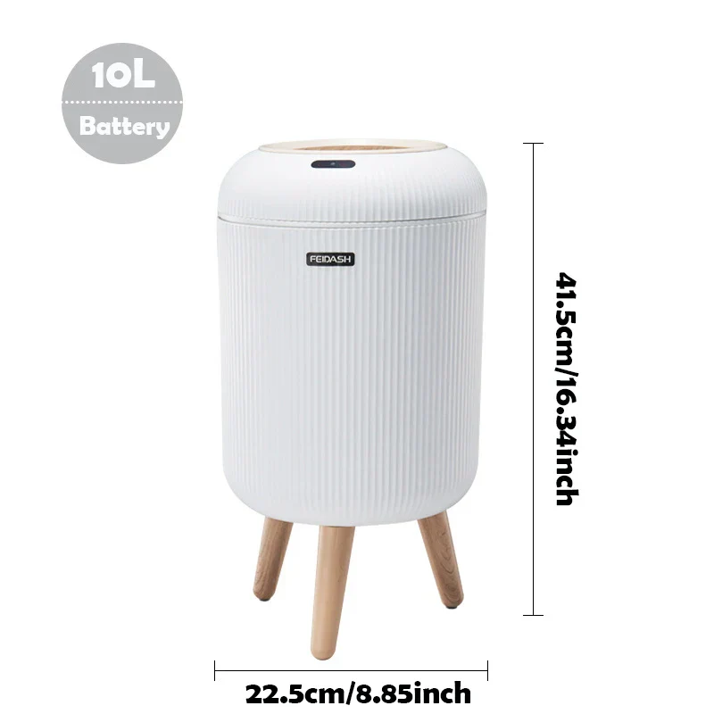 Motion Sensor Trash Can Small Plastic Smart Bin Hands Free - Image 22