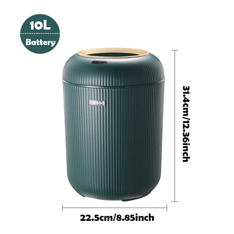 Motion Sensor Trash Can Small Plastic Smart Bin Hands Free - Image 23