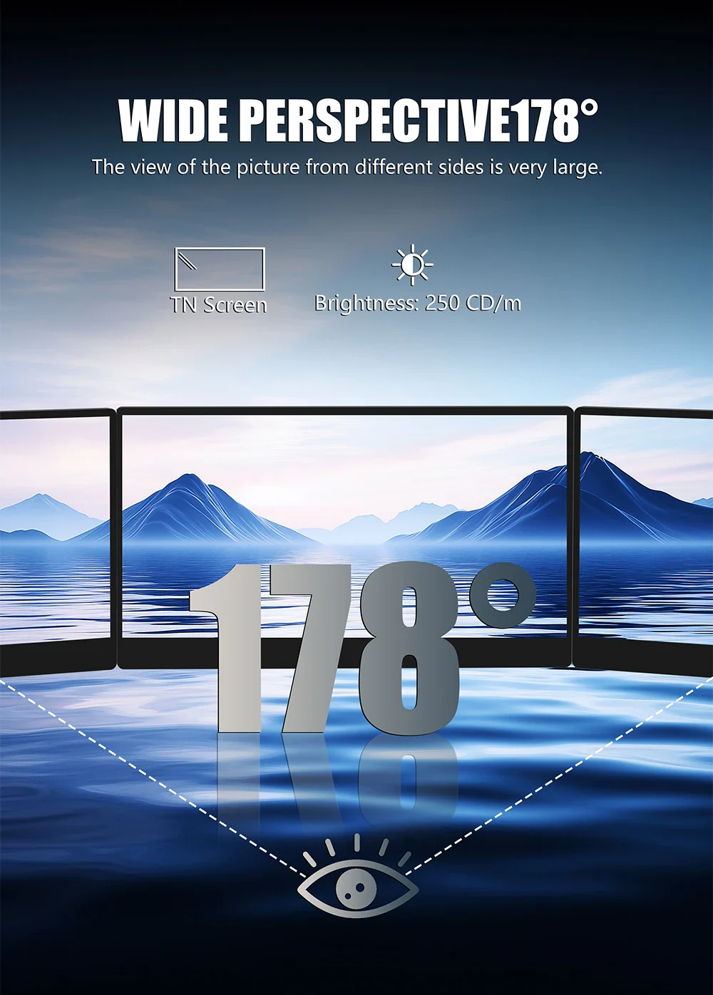 Portable Monitor 14 Inch 60Hz Travel Display With Speakers - Image 10
