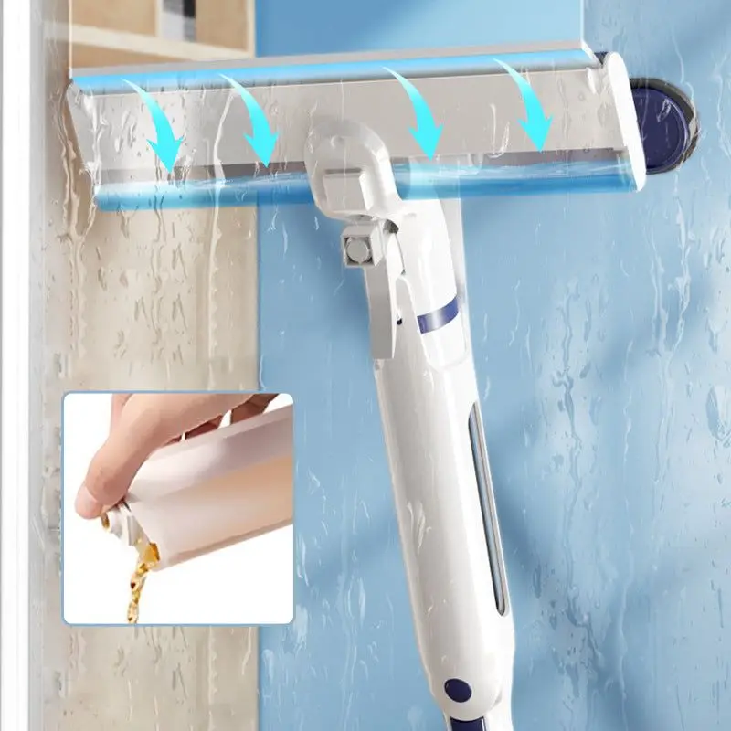 Multifunctional Window Spray Mop with Silicone Scraper - Household Cleaning Tool for Streak-Free Shine - Image 4