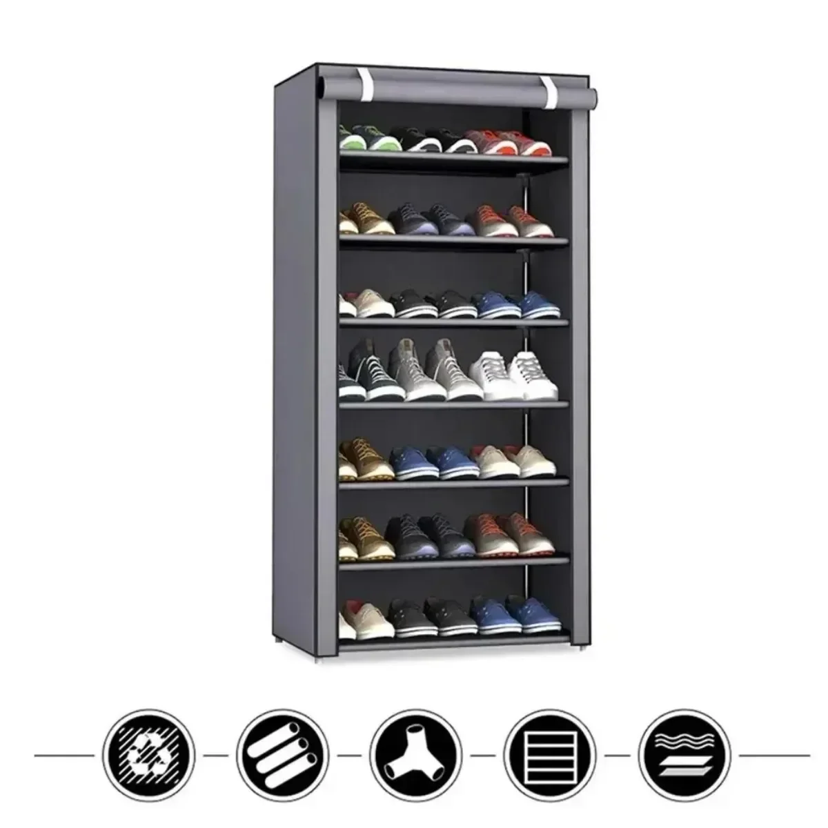 Multilayer Dustproof Shoe Rack Organizer - Home Organizers for Space-saving Shoe Storage - Image 3