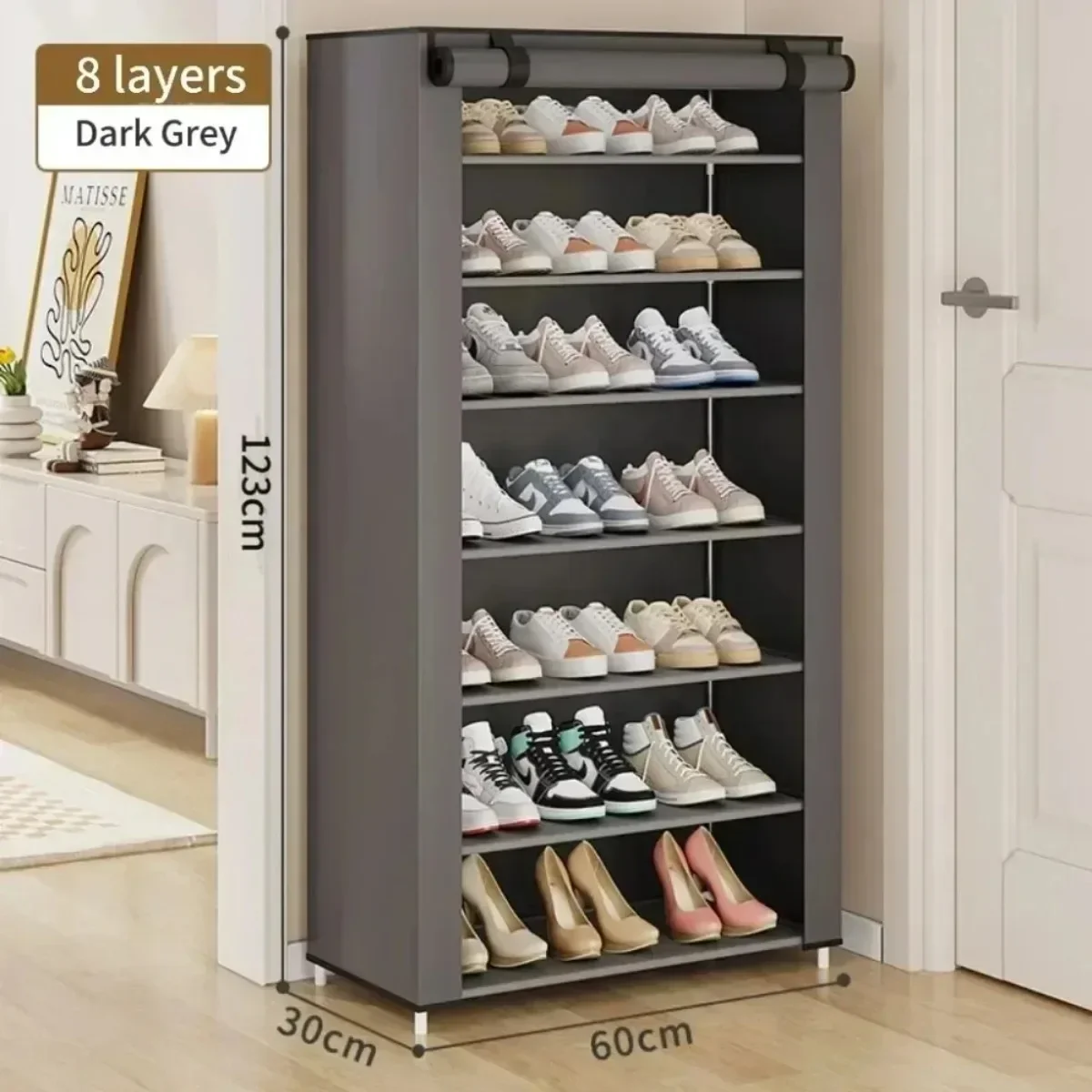 Multilayer Dustproof Shoe Rack Organizer - Home Organizers for Space-saving Shoe Storage - Image 5