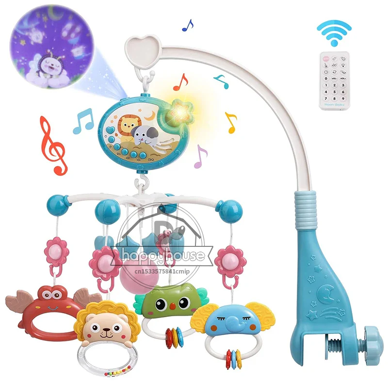 Musical Baby Mobile Projection Remote Newborn Sensory Toys - Image 23