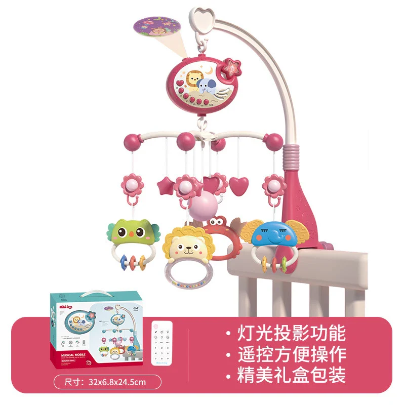 Musical Baby Mobile Projection Remote Newborn Sensory Toys - Image 24