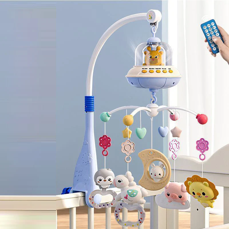 Musical Crib Mobile Newborn Sensory Toys Light Projector - Image 34