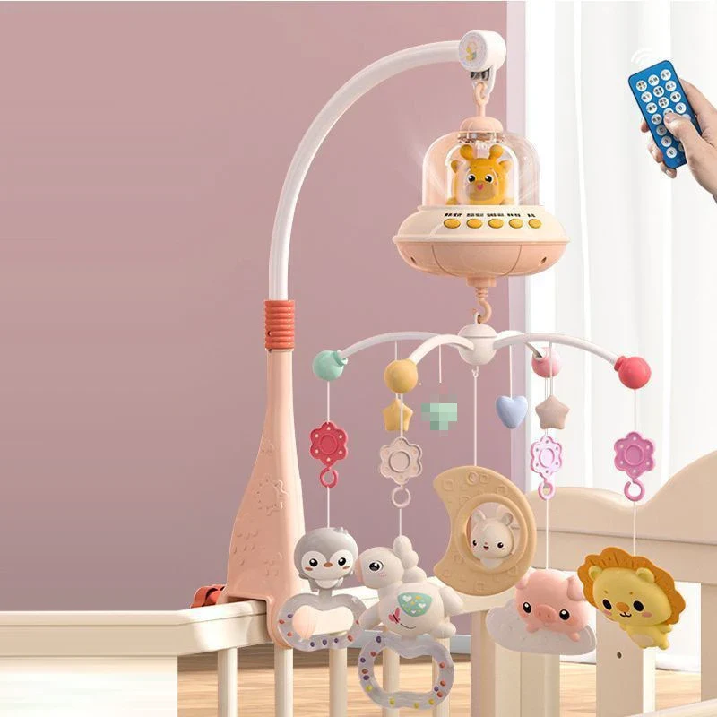Musical Crib Mobile Newborn Sensory Toys Light Projector - Image 35