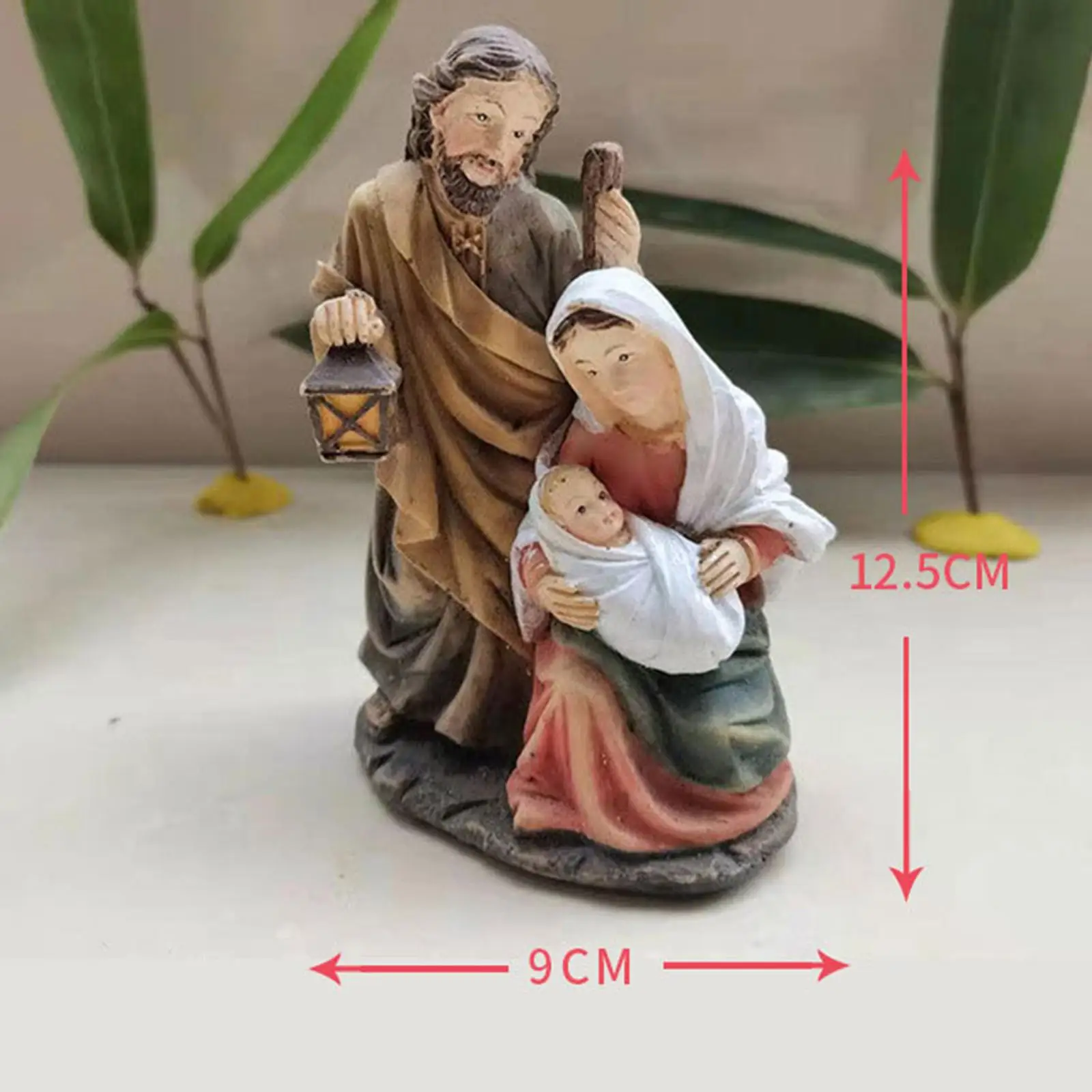 Nativity Scene Figures Resin Holy Family Statue Christmas Decor Gift Idea 2025 Keepsake - Image 6
