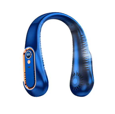 Neck Bladeless Fan Mini - Portable USB Charging Silent Fan for Sports and Office with Digital Display and 5 Speed Options - Image 5