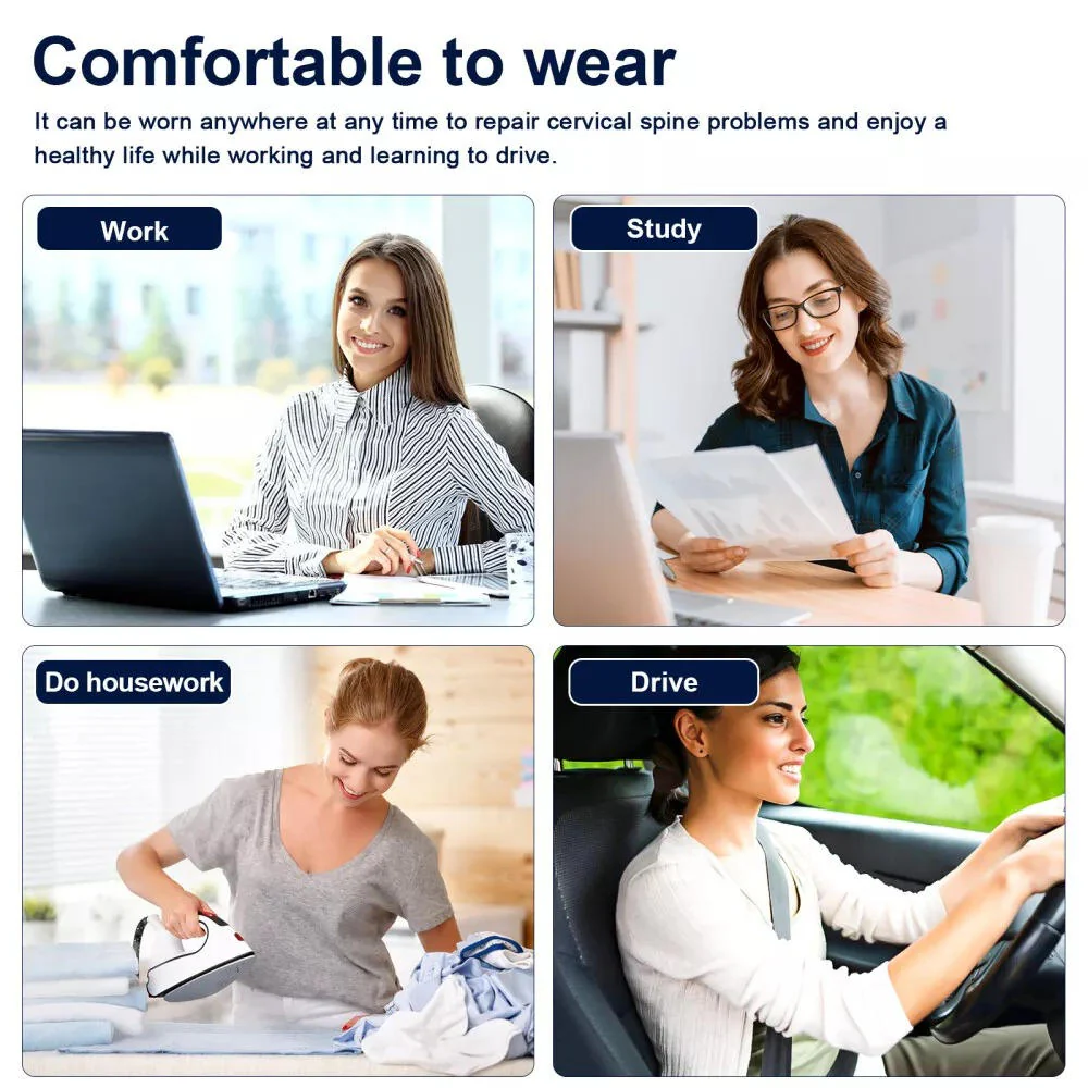 Neck Traction Device – Airbag Heat Therapy Decompression, Fall 2025 Pain Relief - Image 4