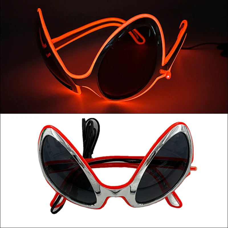 Neon LED Glasses - Glow Sunglasses for Parties, EL Wire Neon Glasses for Kids & Adults - Image 4