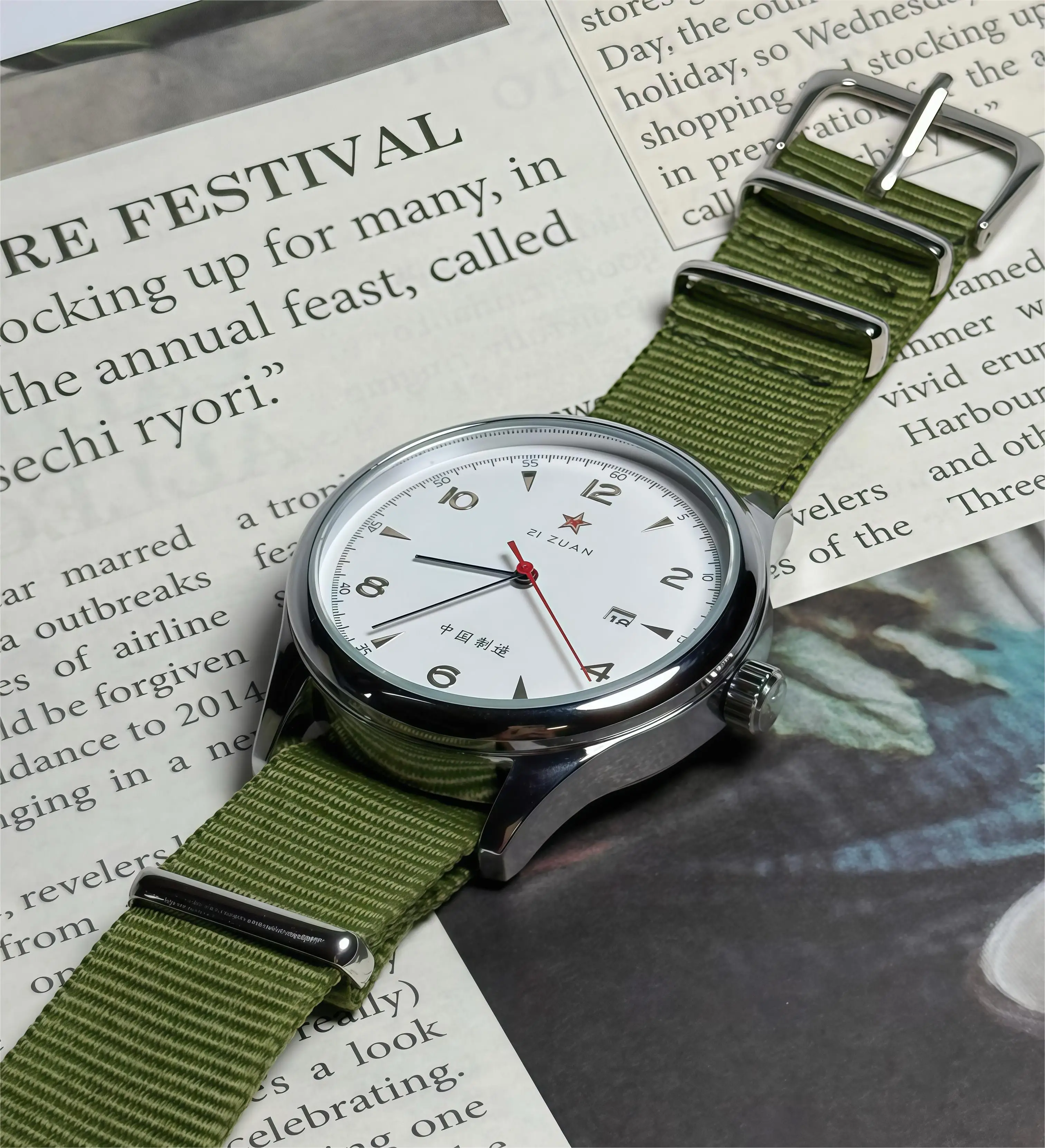 Pilot Watch 41mm Mesh Strap Stainless Steel Classic - Image 2