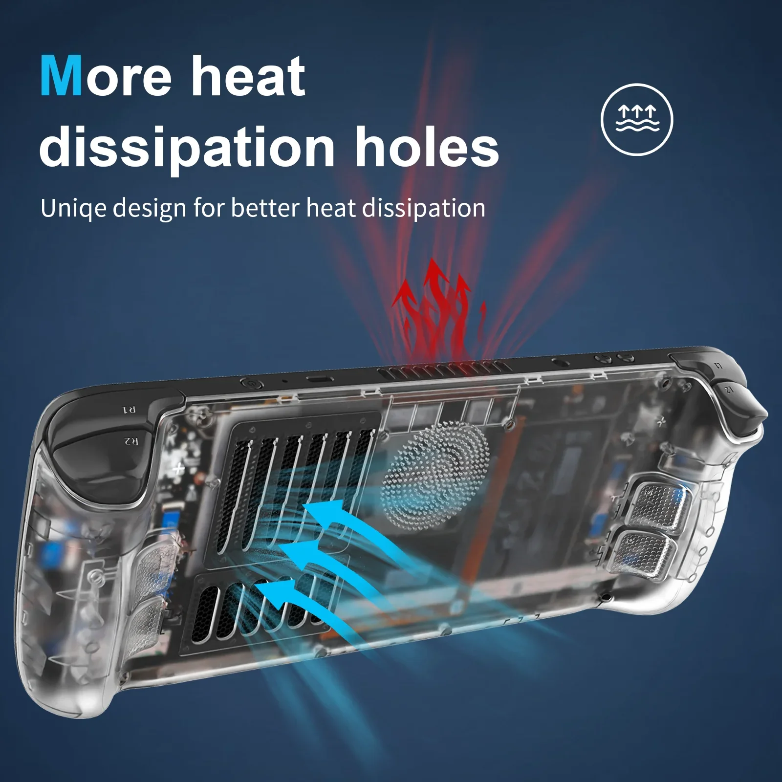 Steam Deck Transparent Replacement Shell Kit Console - Image 3
