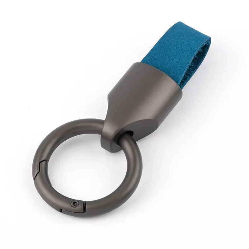 Cowhide Leather Keychain Carabiner Ring Everyday Carry - Image 11