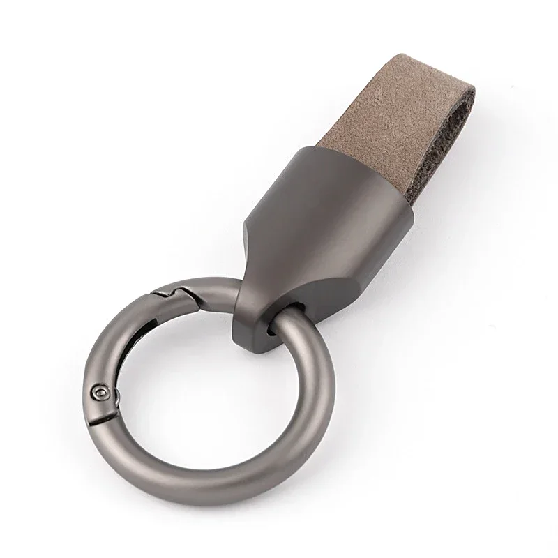 Cowhide Leather Keychain Carabiner Ring Everyday Carry - Image 12