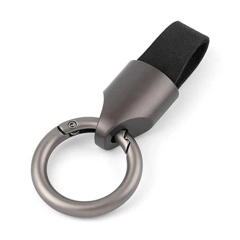Cowhide Leather Keychain Carabiner Ring Everyday Carry - Image 9
