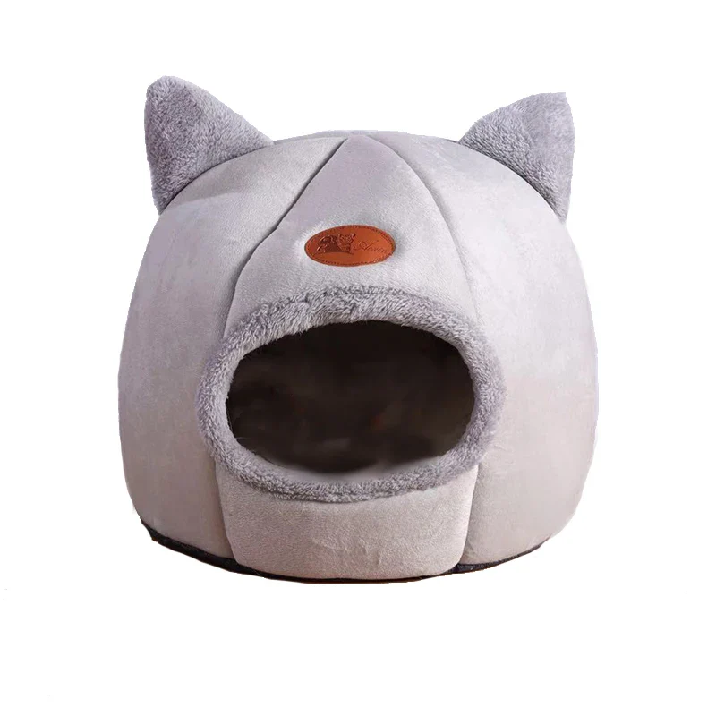 New Deep Sleep Comfort Cat Bed - Cozy Indoor Cave Nest for Pets - Image 4