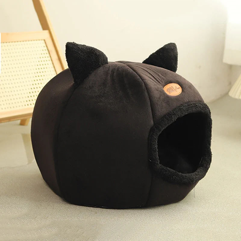 New Deep Sleep Comfort Cat Bed - Cozy Indoor Cave Nest for Pets - Image 6