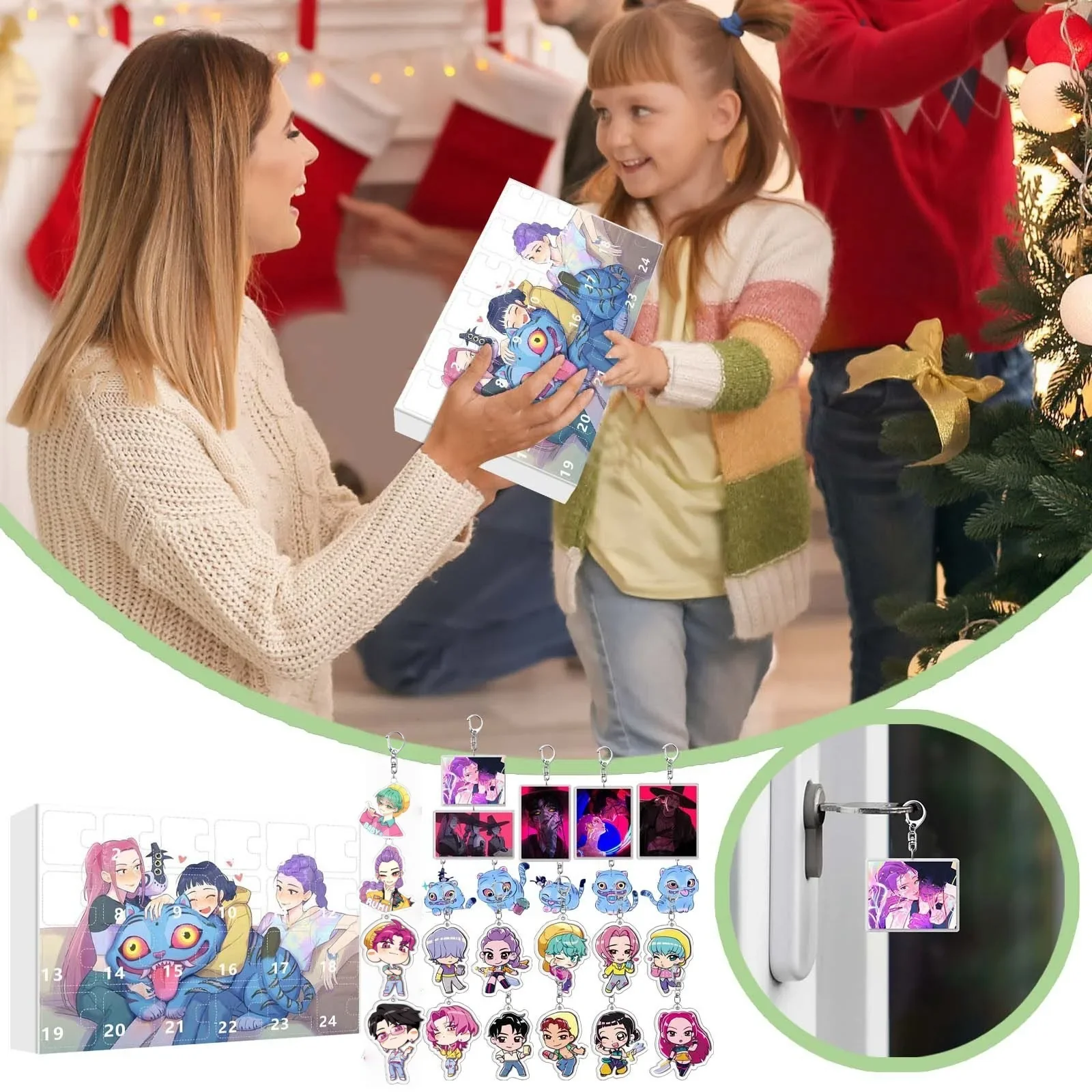 Kpop Advent Calendar 24 Day Demon Hunters Keychain Gift - Image 10