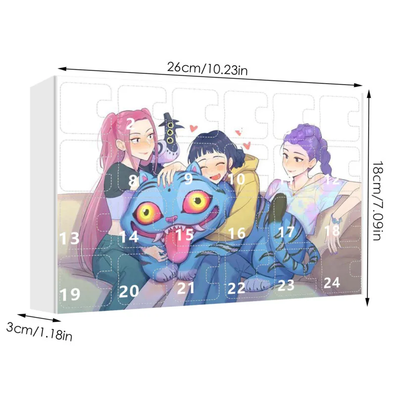Kpop Advent Calendar 24 Day Demon Hunters Keychain Gift - Image 6