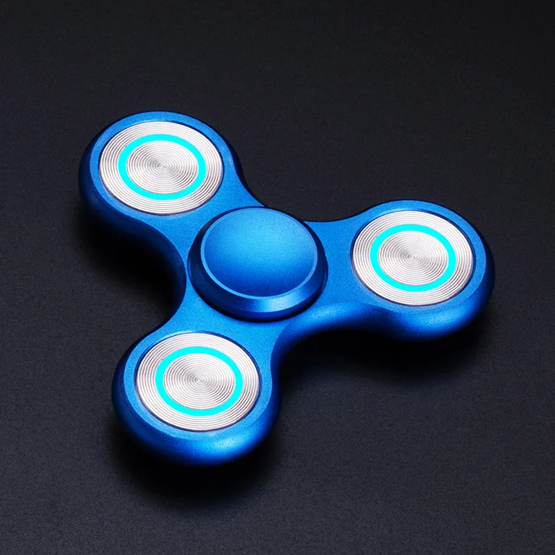 Fidget Spinner Luminous Metal Triangle EDC Desk Focus Toy - Image 10