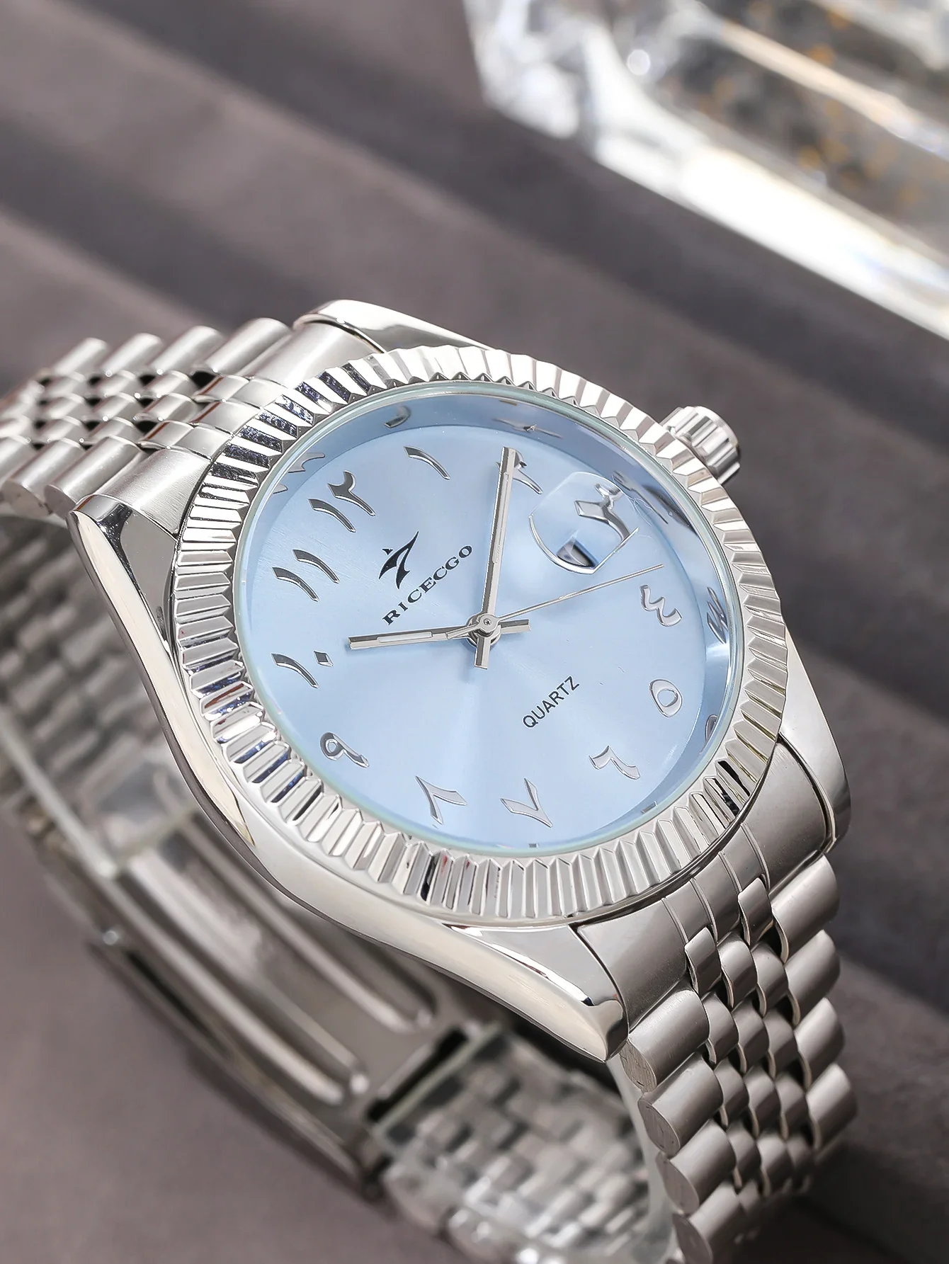 Men's Stainless Steel Date Watch Casual Business Style - Image 12