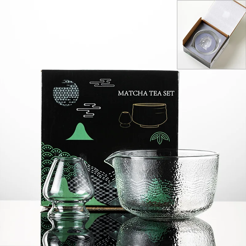 Matcha Mixing Bowl Glass Pouring Spout Japanese Tea - Image 25